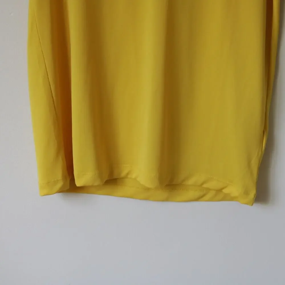 Men's Nike Dri Fit Yellow Short Sleeve Shirt‎ Crewneck Small